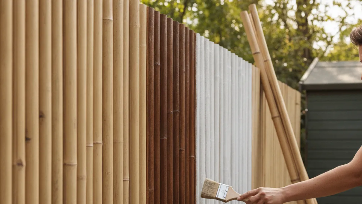 Alternatives to Spray Painting Your Bamboo Fence