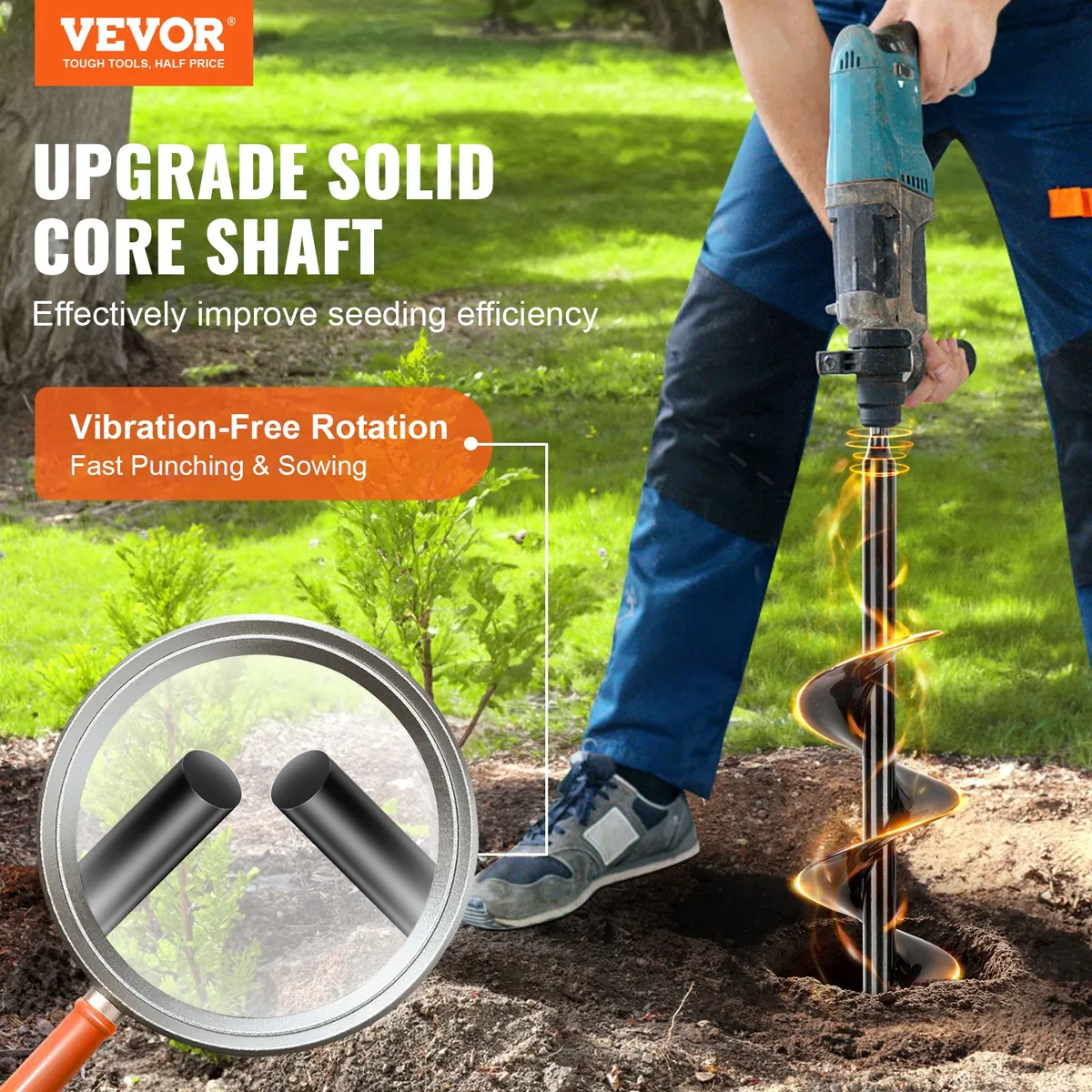 Bulb planting auger