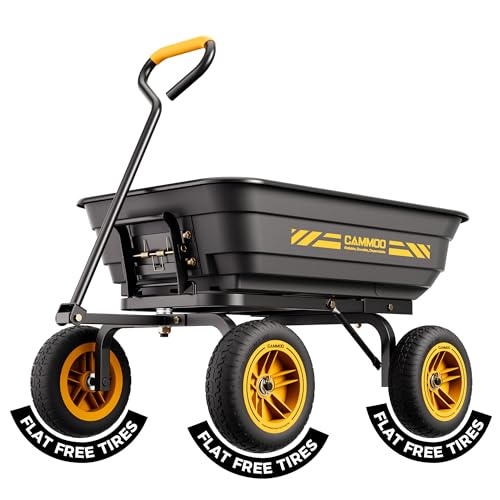 CAMMOO 10-in NO-FLAT TIRES 600lb Heavy-Duty