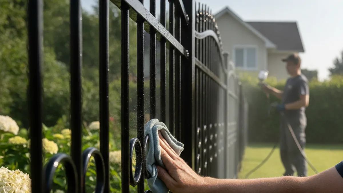 Caring for Your Newly Painted Metal Fence