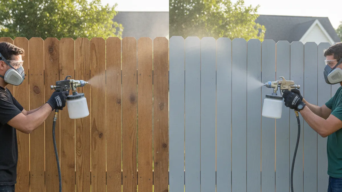 Choosing the Right Paint Sprayer: Airless vs. HVLP for Fences