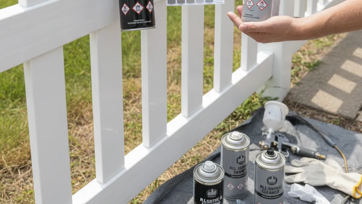 Choosing the Right Spray Paint for Vinyl Fences: What to Look For