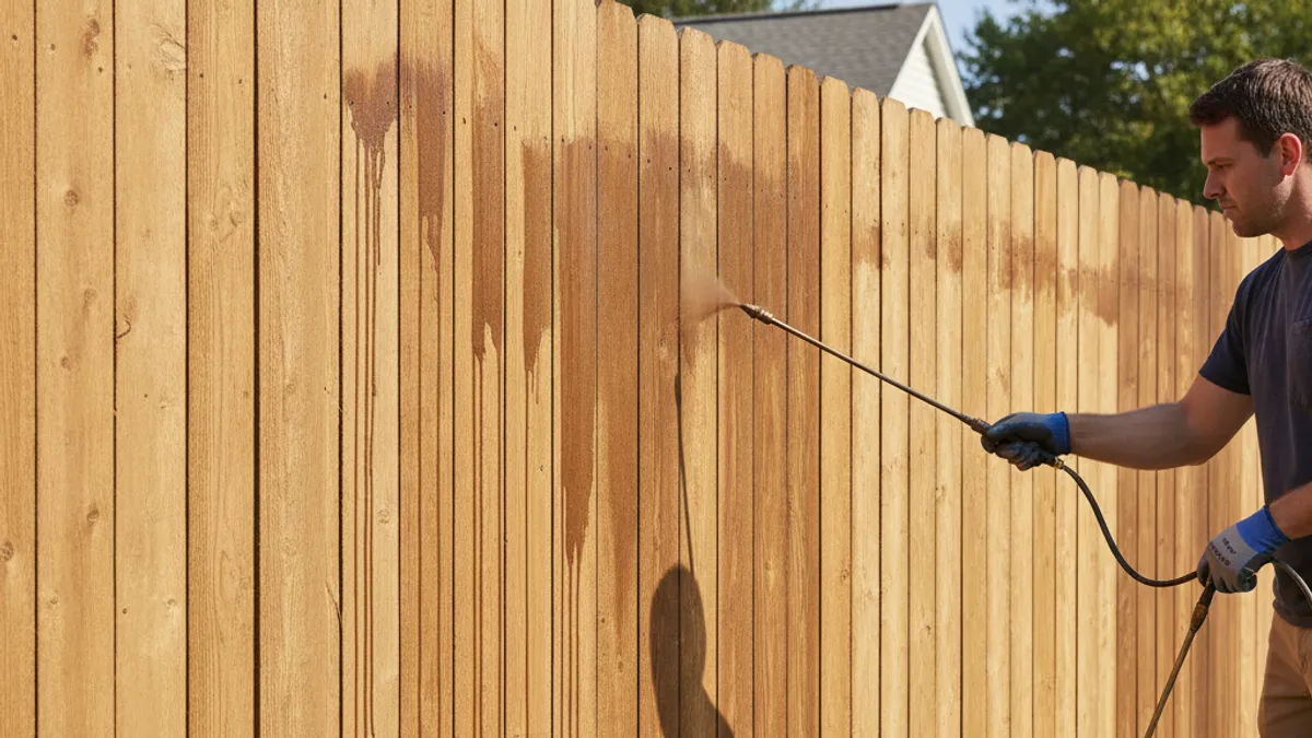 Common Mistakes People Make Spraying Fence Stain