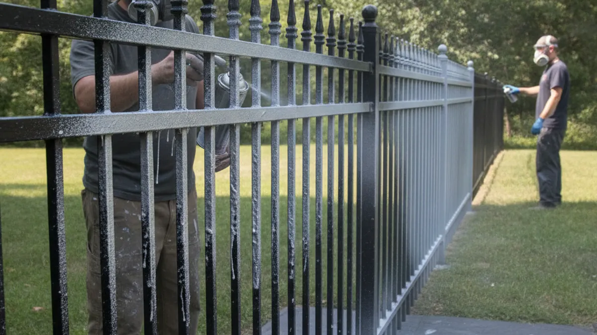 Common Mistakes When Spray Painting Metal Fences and How to Avoid Them