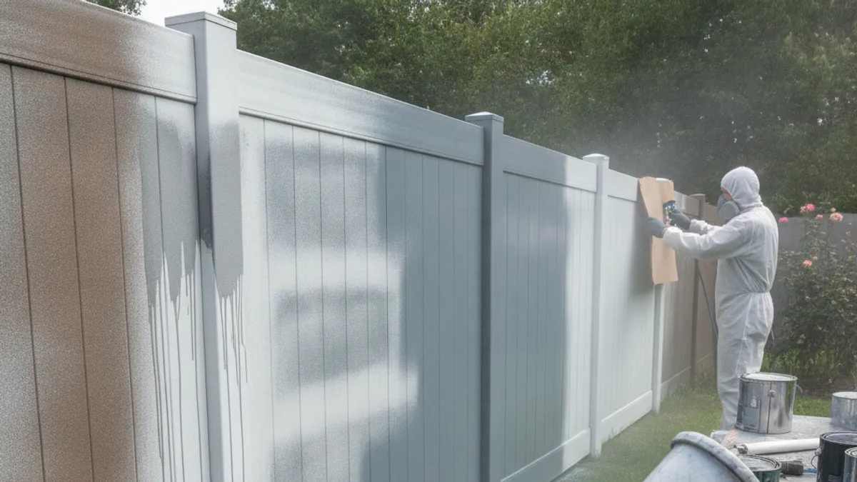 Common Mistakes When Spray Painting Vinyl Fences And How to Avoid Them