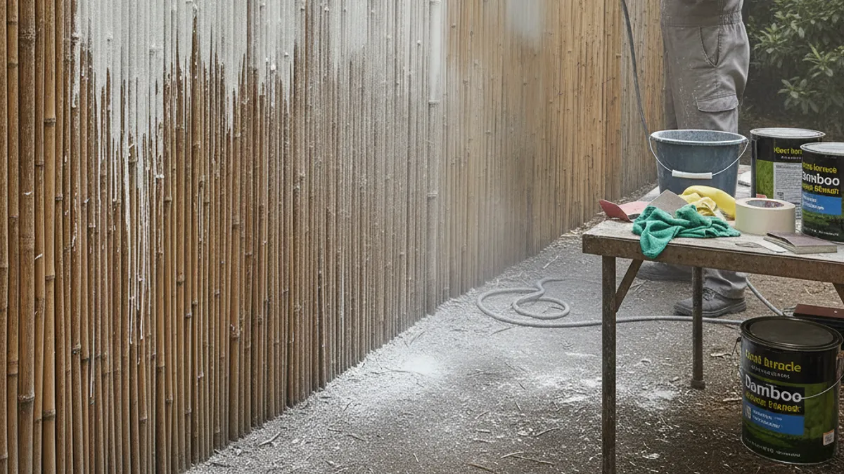 Common Problems When Spray Painting Bamboo Fences And How to Avoid Them