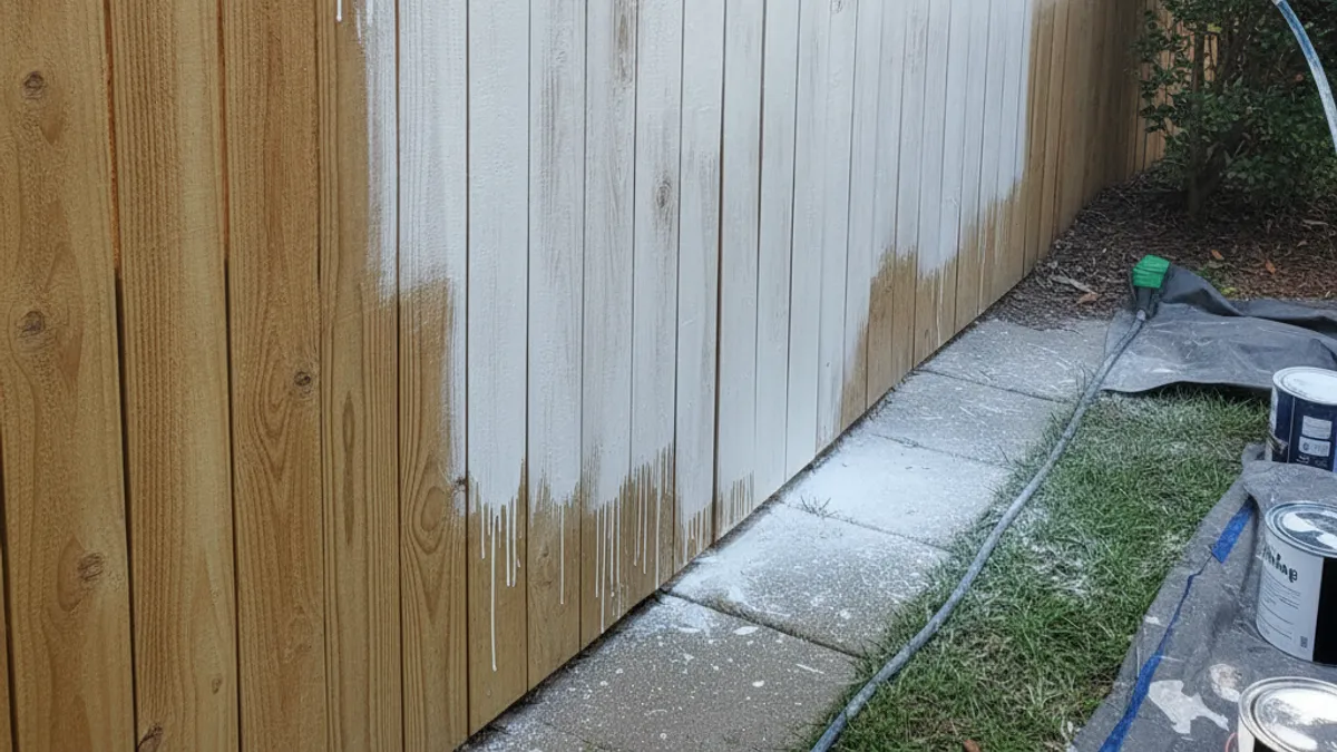 Common Wood Fence Spray Painting Mistakes to Dodge