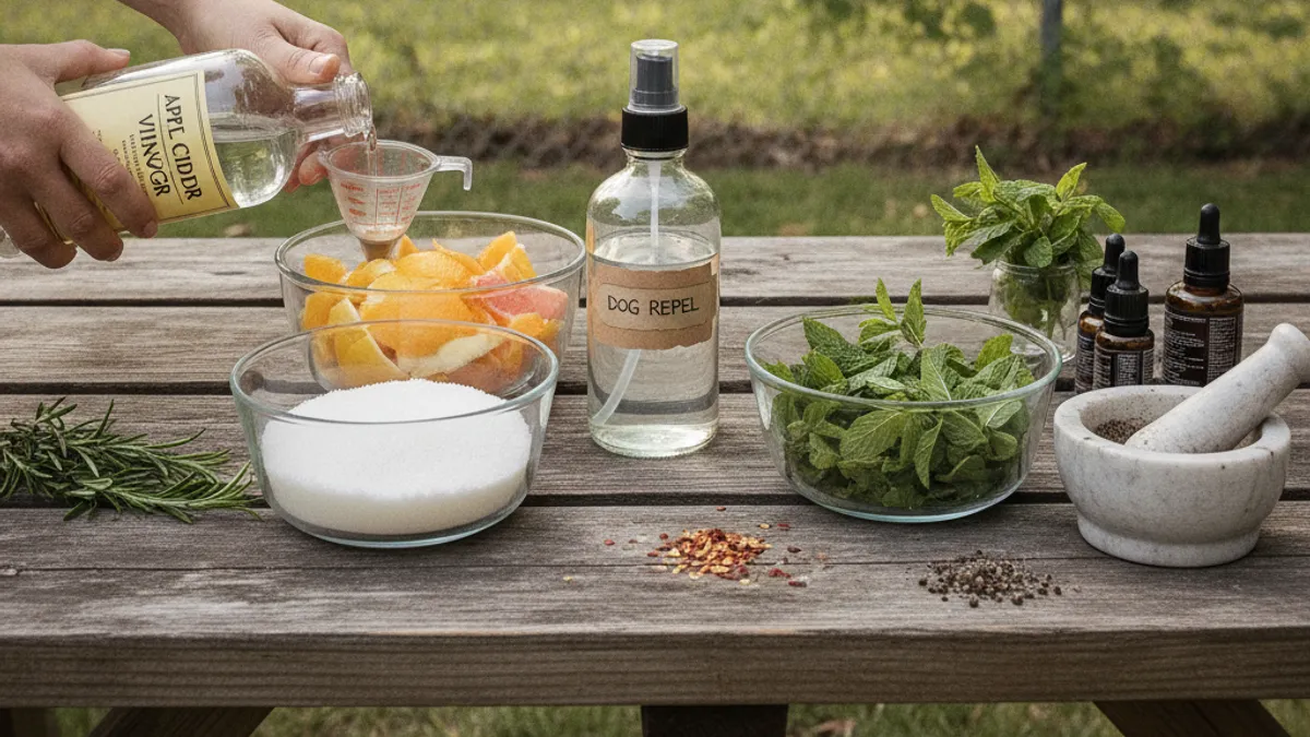 DIY Dog Repellent Recipes: Mixing Your Own