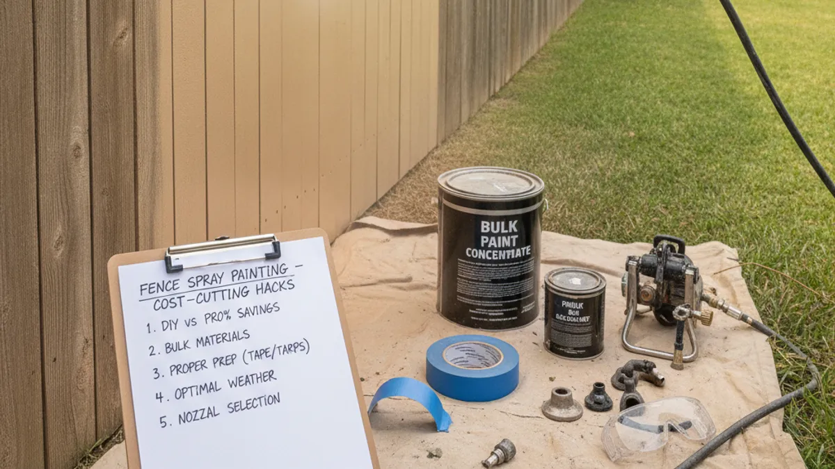 Expert Tips for Saving Money on Fence Spray Painting