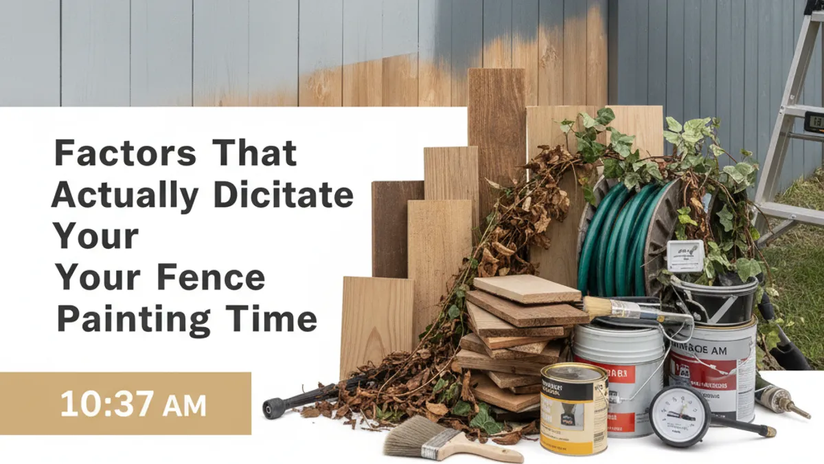 Factors That Actually Dictate Your Fence Painting Time
