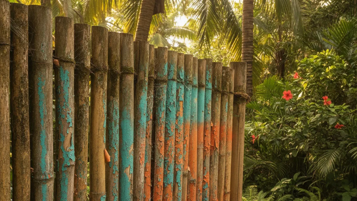 How Long Does Spray Paint Last on a Bamboo Fence?
