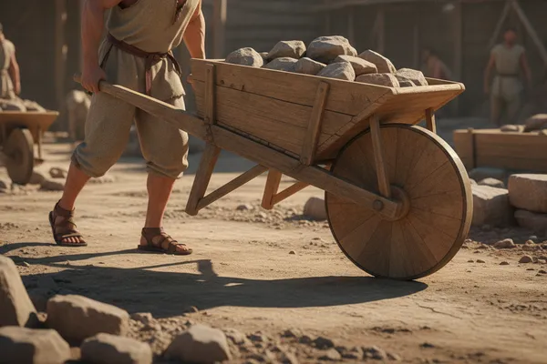 How the Early Wheelbarrow Worked: Single Wheel Advantage