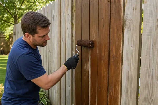 How to Apply Fence Stain Quickly and Avoid a Mess!