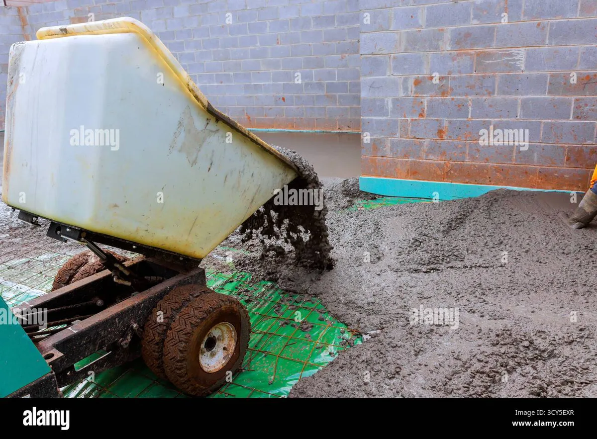 how to clean wheelbarrow after mixing concrete driveway