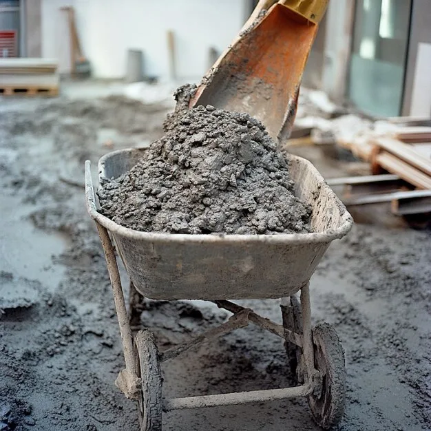 how to clean wheelbarrow after mixing concrete slab