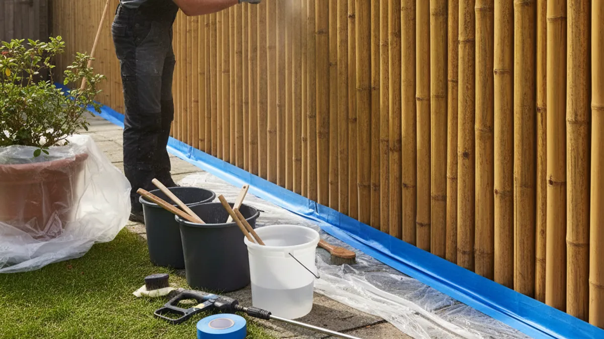 How to Properly Prepare Your Bamboo Fence for Spray Painting