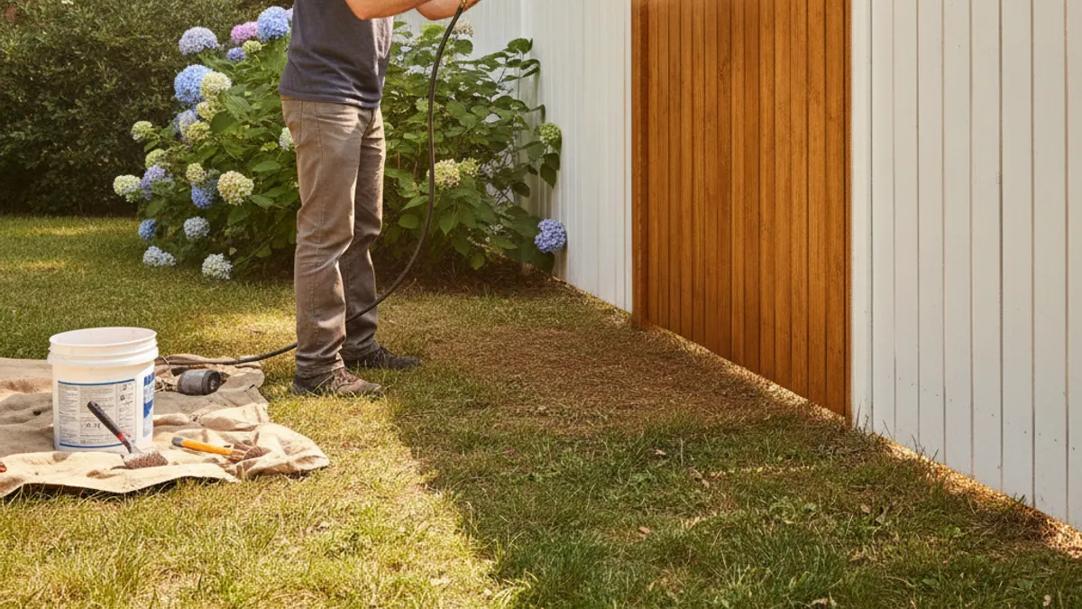 How to Stain a Picket Fence With a Sprayer: A Quick Guide