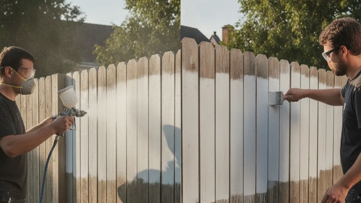 Is a Paint Sprayer Really Faster Than Brushing Your Fence?