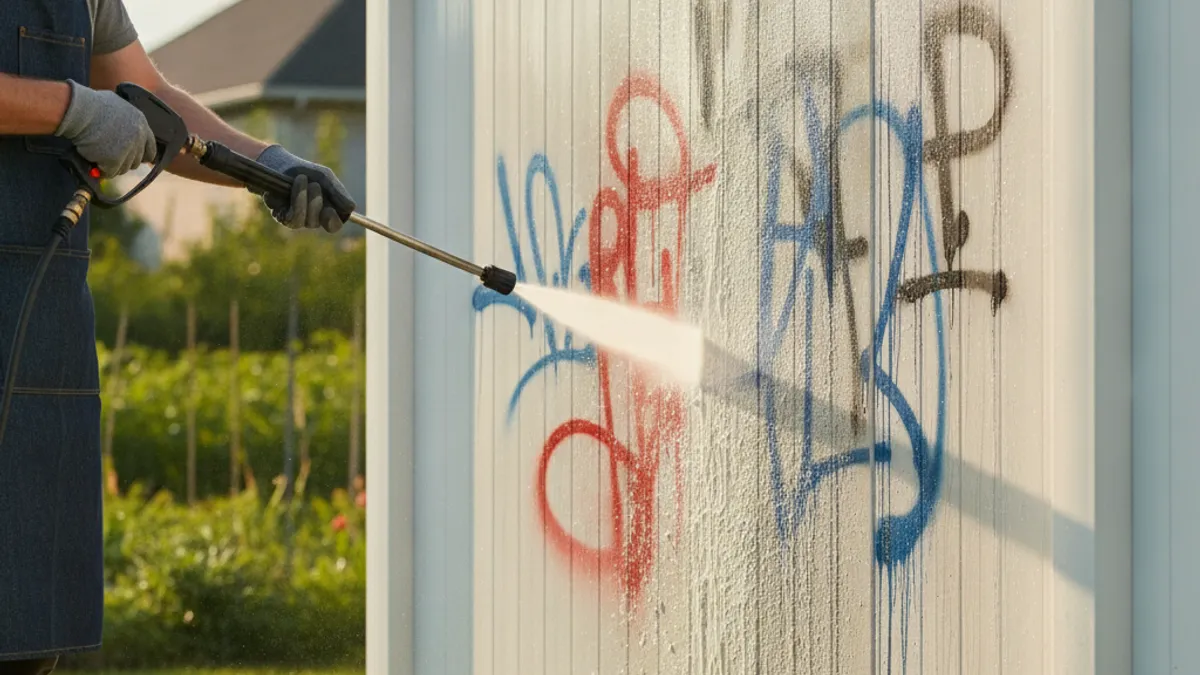 Is Spray Paint Ruining Your Vinyl Fence?