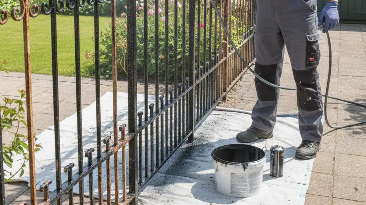 Is Spray Painting the Right Choice for Your Metal Fence?
