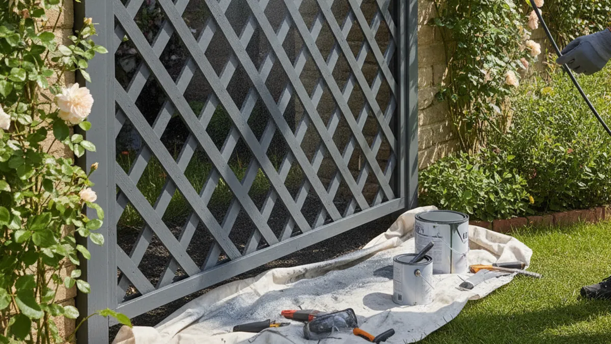 Is Spray Painting the Right Choice for Your Trellis Fence?