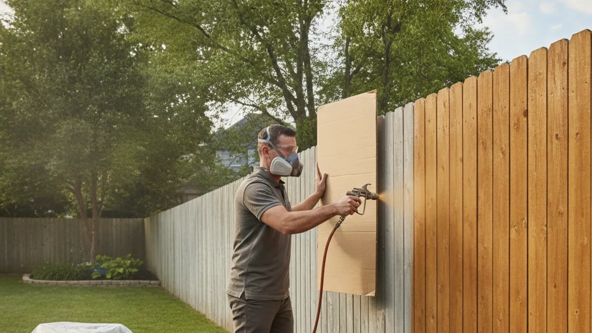 Is Spray Staining Your Wood Fence the Right Move?