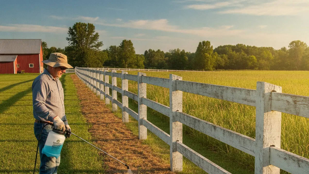 Killing Grass Along Your Fence Line: How to Get it Done Right