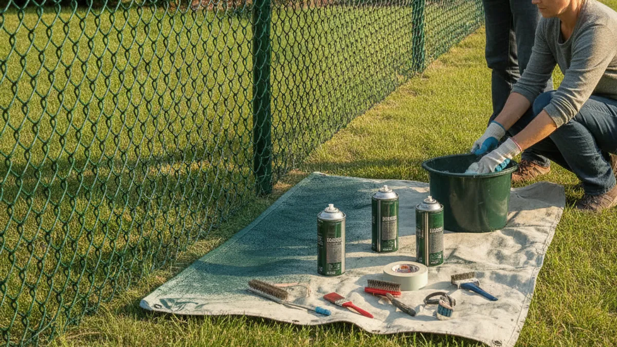 Maintaining Your Newly Painted Chain Link Fence