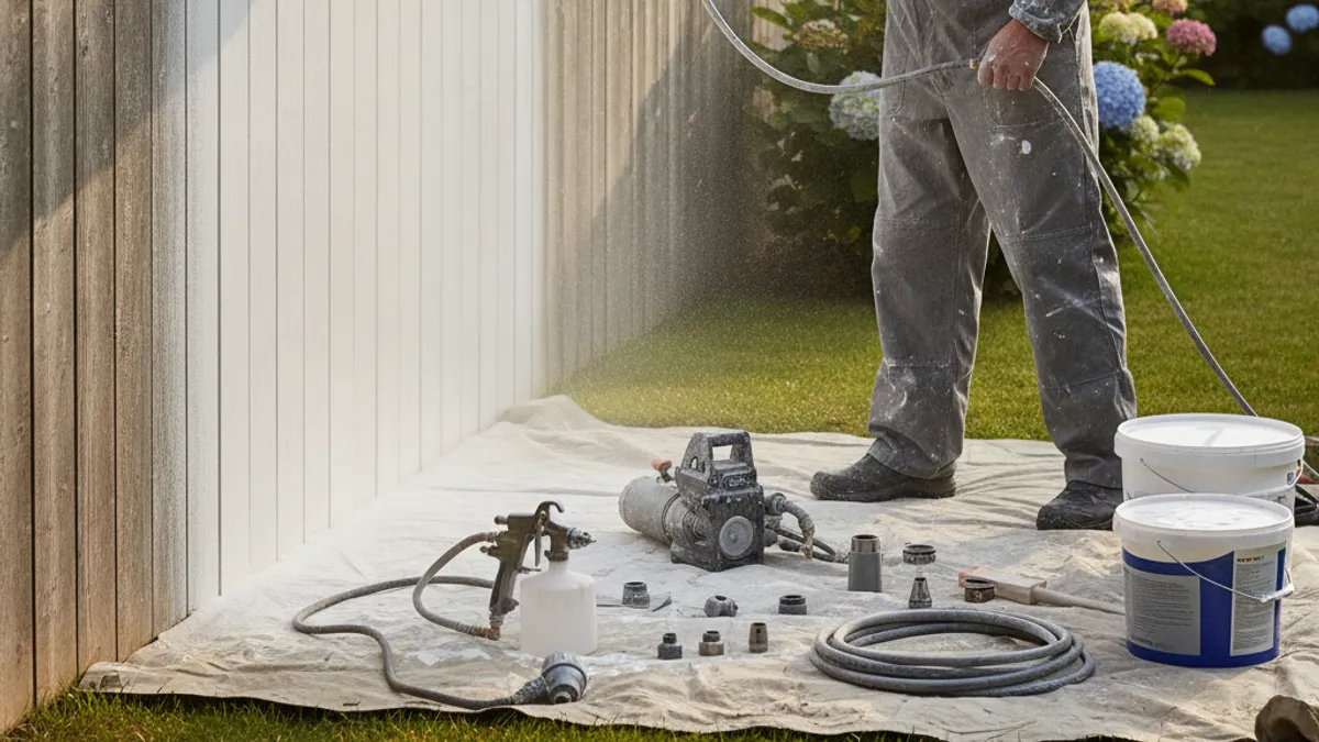 Mastering the Spray Technique for a Flawless Fence