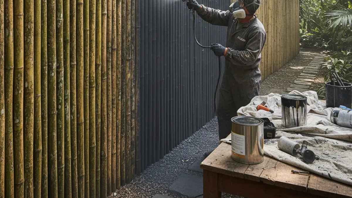 Spray Painting Bamboo Fences: When Does It Make Sense?