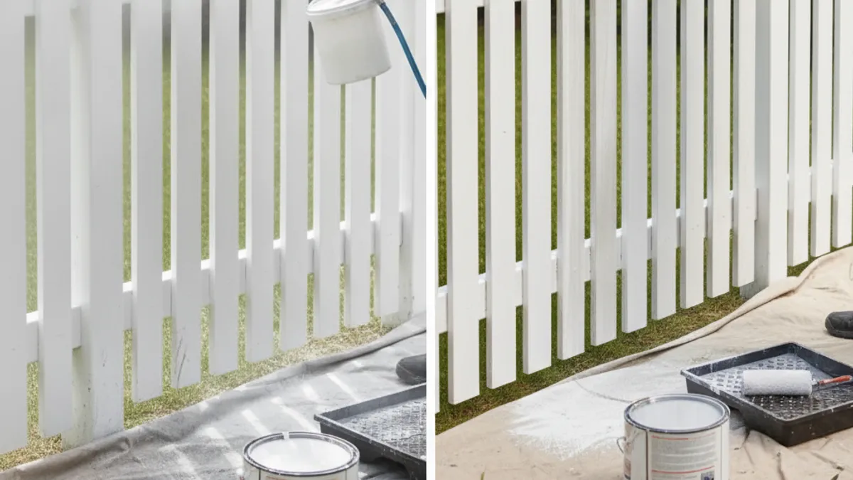 Spray Painting vs. Brushing Your Picket Fence: Which is Better?