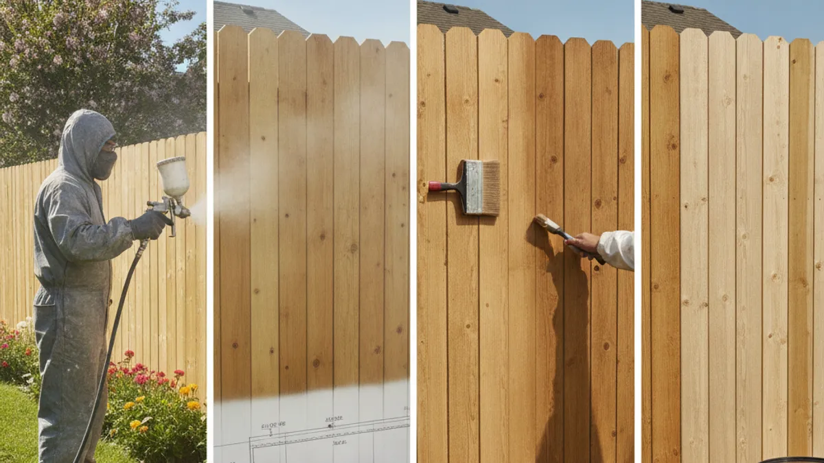 Spray Painting vs. Other Fence Finishing Methods: A Cost Comparison
