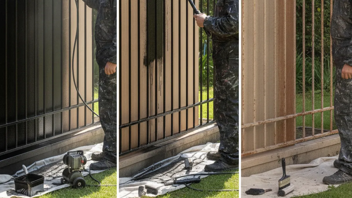 Spray Painting vs. Other Fence Painting Methods