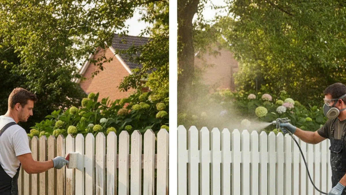 Spraying vs. Painting Your Fence: Which Method Wins?