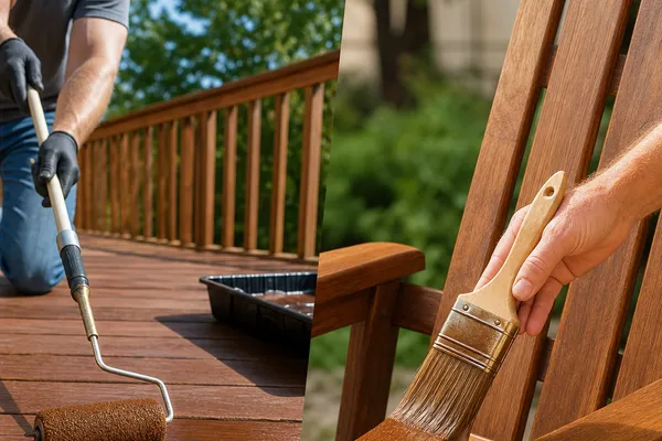 Staining Decks vs. Furniture: Different Tools for Different Jobs