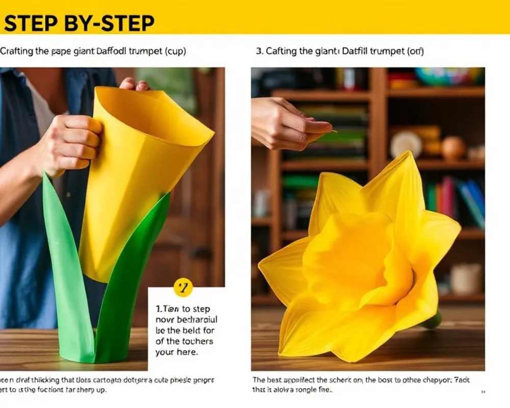 Step-by-Step: Crafting the Giant Daffodil Trumpet Cup