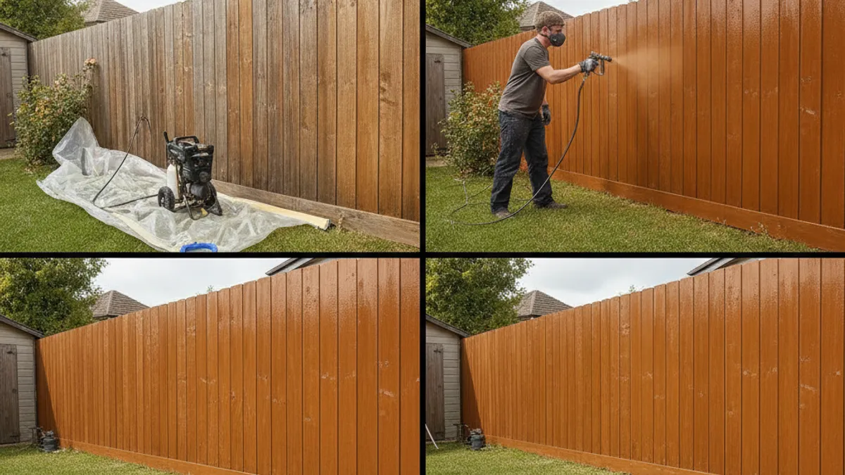 Step-by-Step Guide: Spraying Your Fence Like a Pro