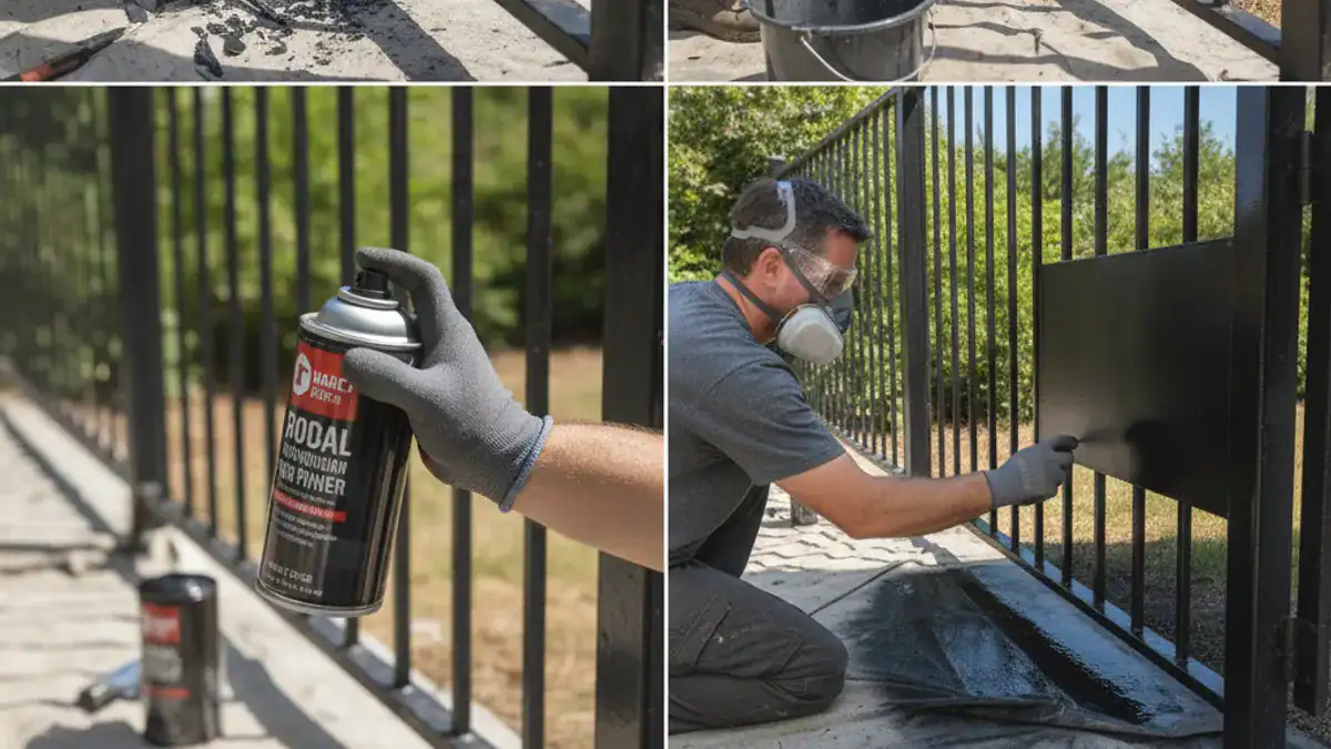 Step-by-Step: How to Spray Paint a Metal Fence