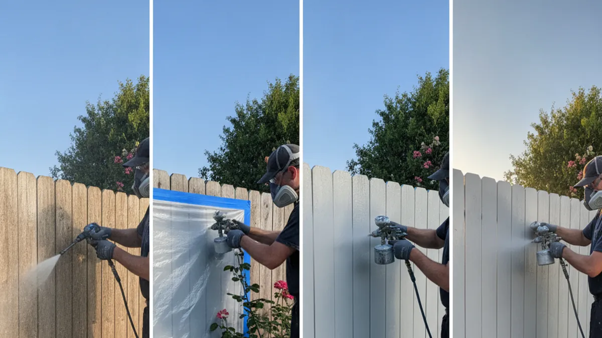 Step-by-Step: How to Spray Paint Your Fence Like a Pro