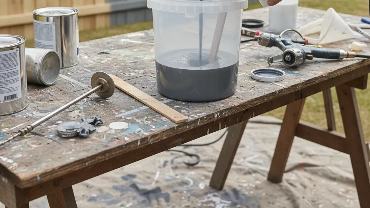 Step-by-Step: How to Thin Fence Paint for Spraying
