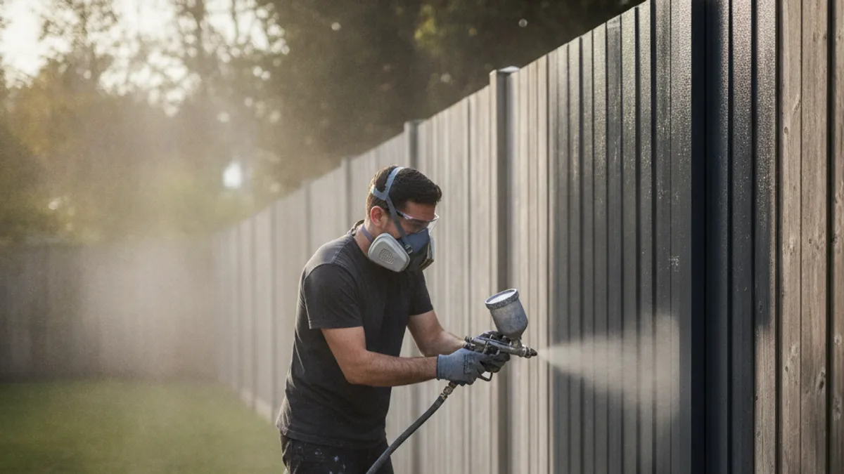 The Art of Spray Painting Your Wood Fence