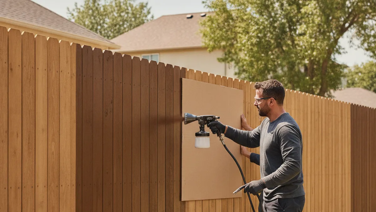 The Smart Way to Spray Your Fence: Step-by-Step