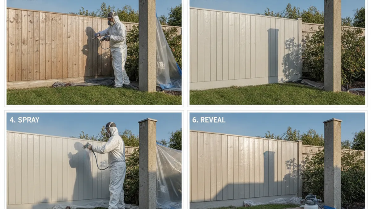 The Step-by-Step Process: Spray Painting Your Garden Fence
