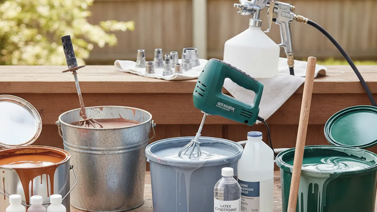 Types of Fence Paint and Their Mixing Needs