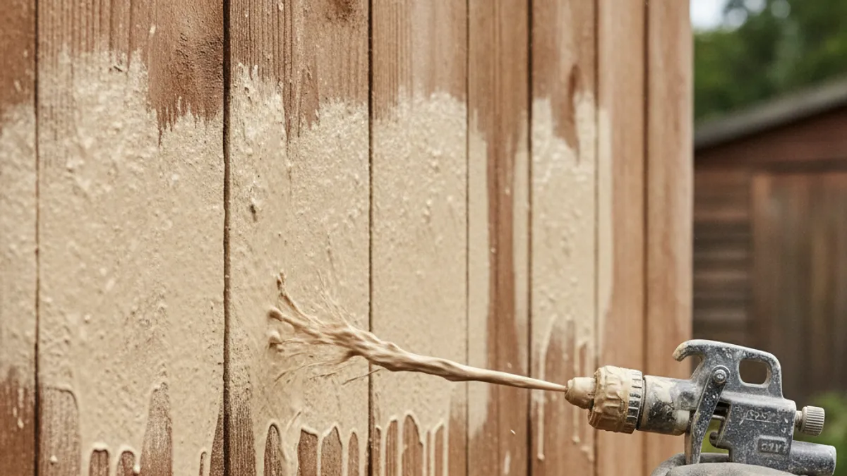 What Happens When Fence Paint is Too Thick for Spraying?