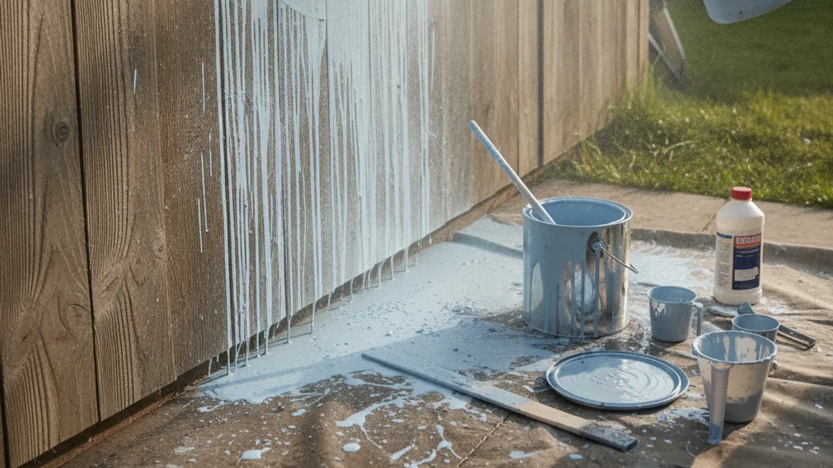 What Happens When Fence Paint is Too Thin for Spraying?