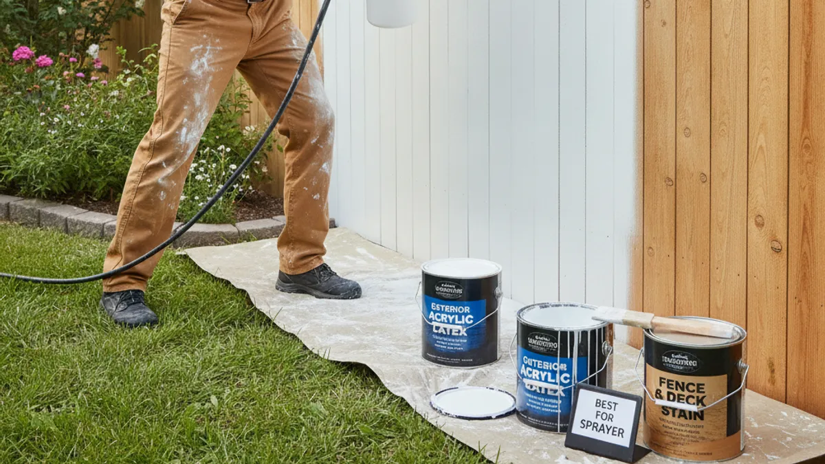 What Kind of Paint Works Best with a Sprayer on a Fence?