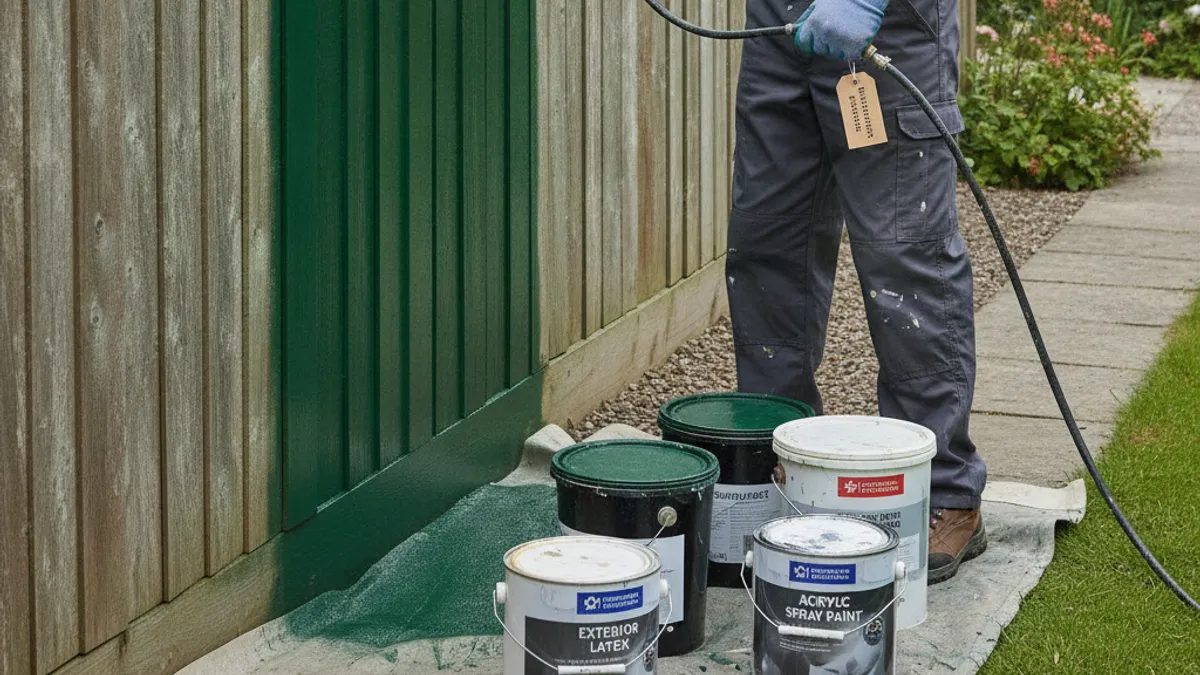 What Kind of Paint Works for Spraying Garden Fences?
