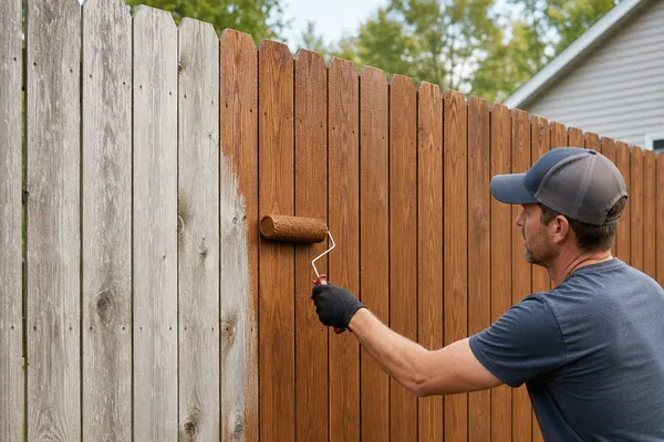 What’s Actually the Easiest Way to Stain Your Fence?