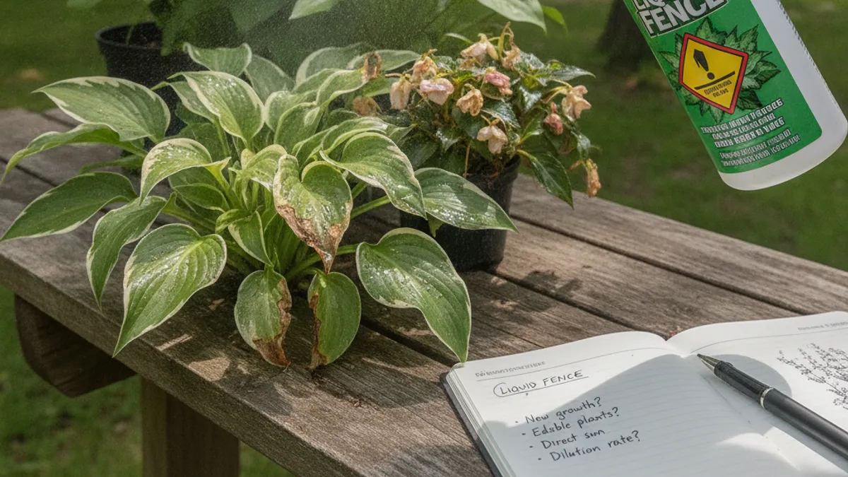 When to Think Twice Before Spraying Liquid Fence on Your Plants